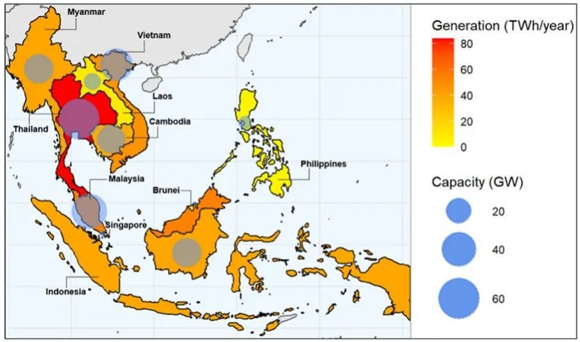 Analisi e prospettive del mercato fotovoltaico galleggiante in 10 paesi ASEAN