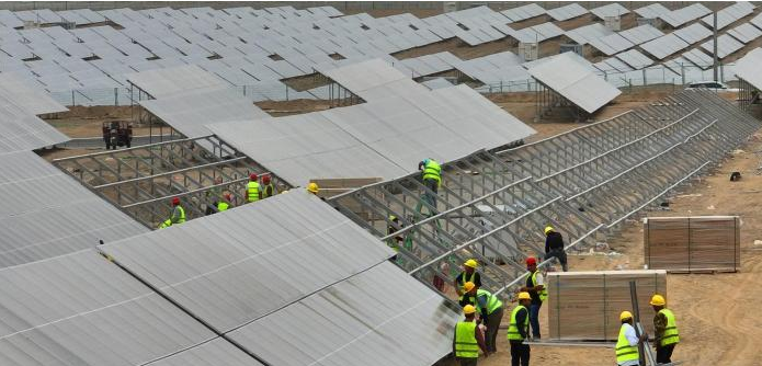 Produzione di energia fotovoltaica da 500.000 kilowatt a Yecheng, Xinjiang